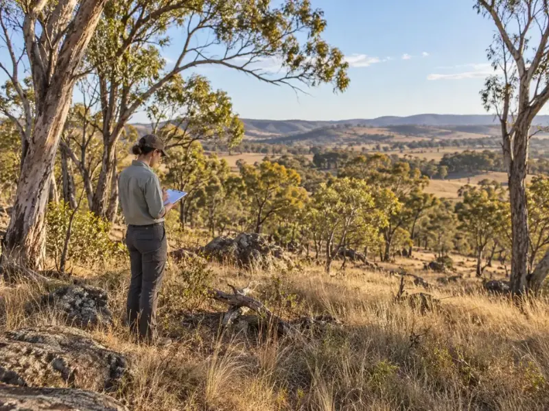 Native woodland in Central West NSW assessed for a flora and fauna report