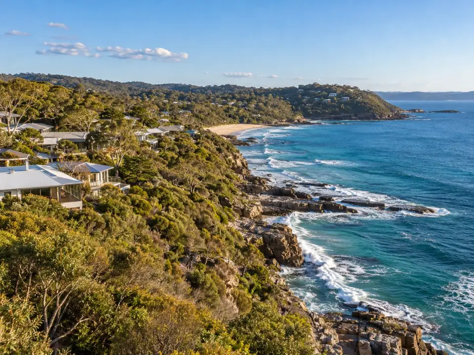 Coastal homes beside bushland on the NSW South Coast